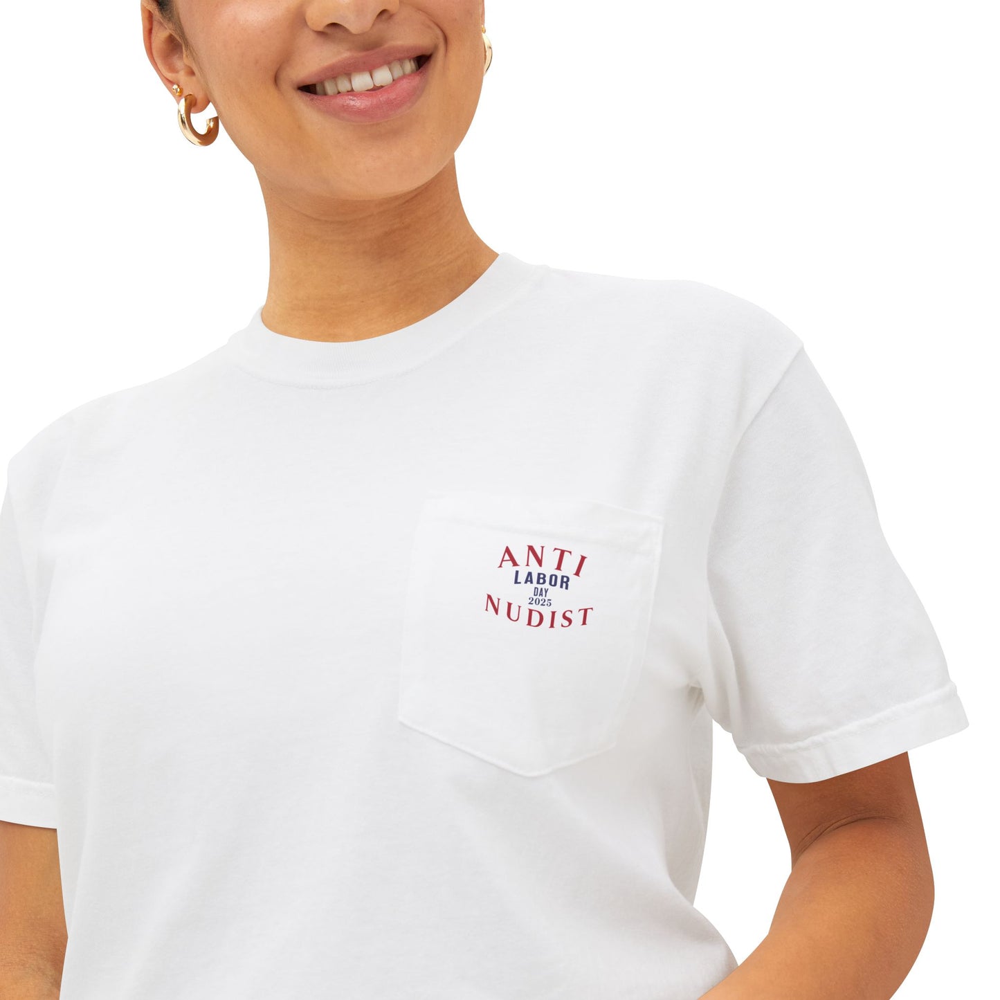 "THREADS OF LABOR' Labor Day 2025 Anti-Nudist Tee