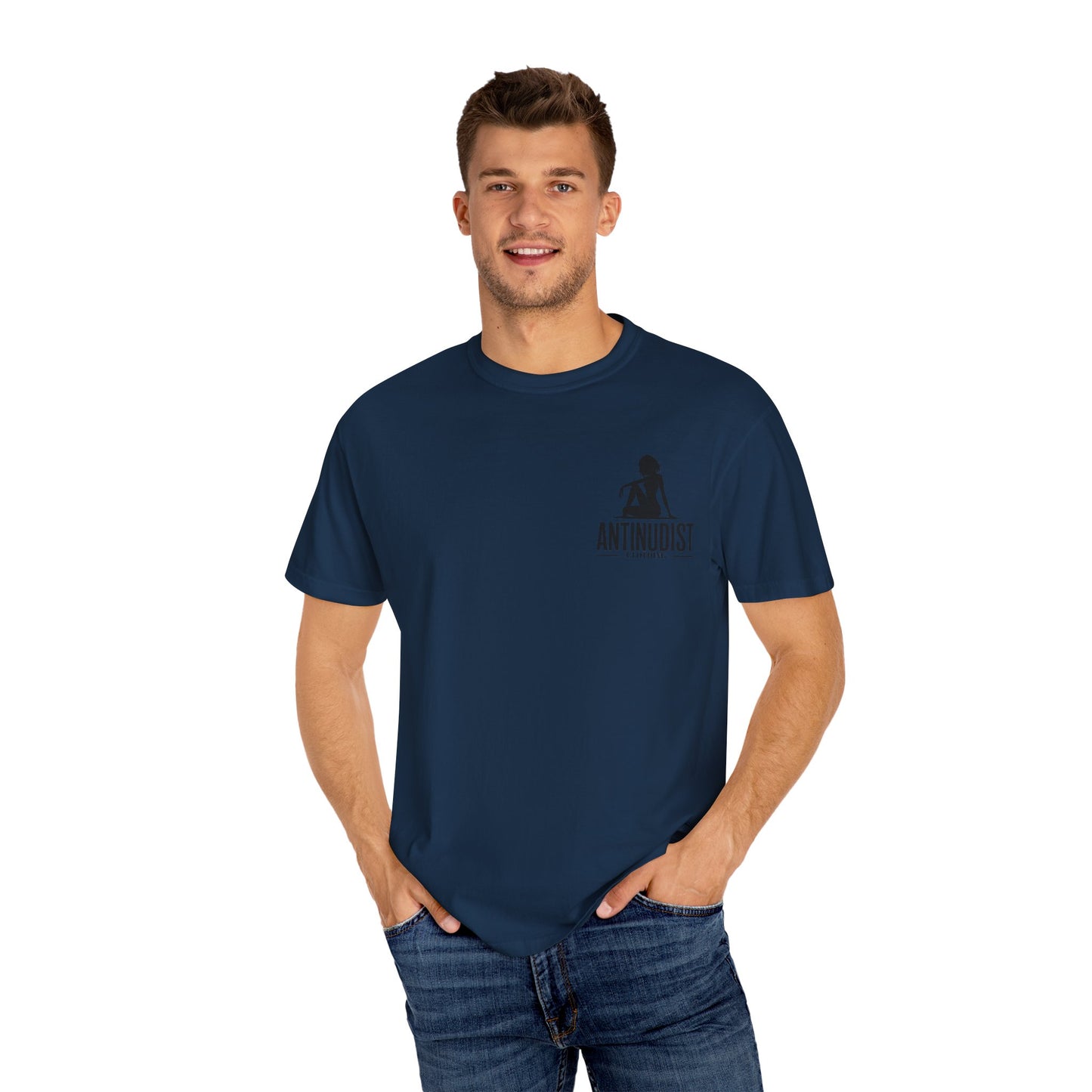 'BEING COVERED NEVER MEANT BEING QUIET" Anti-Nudist Tee