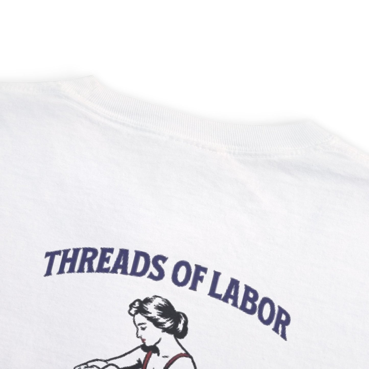"THREADS OF LABOR' Labor Day 2025 Anti-Nudist Tee