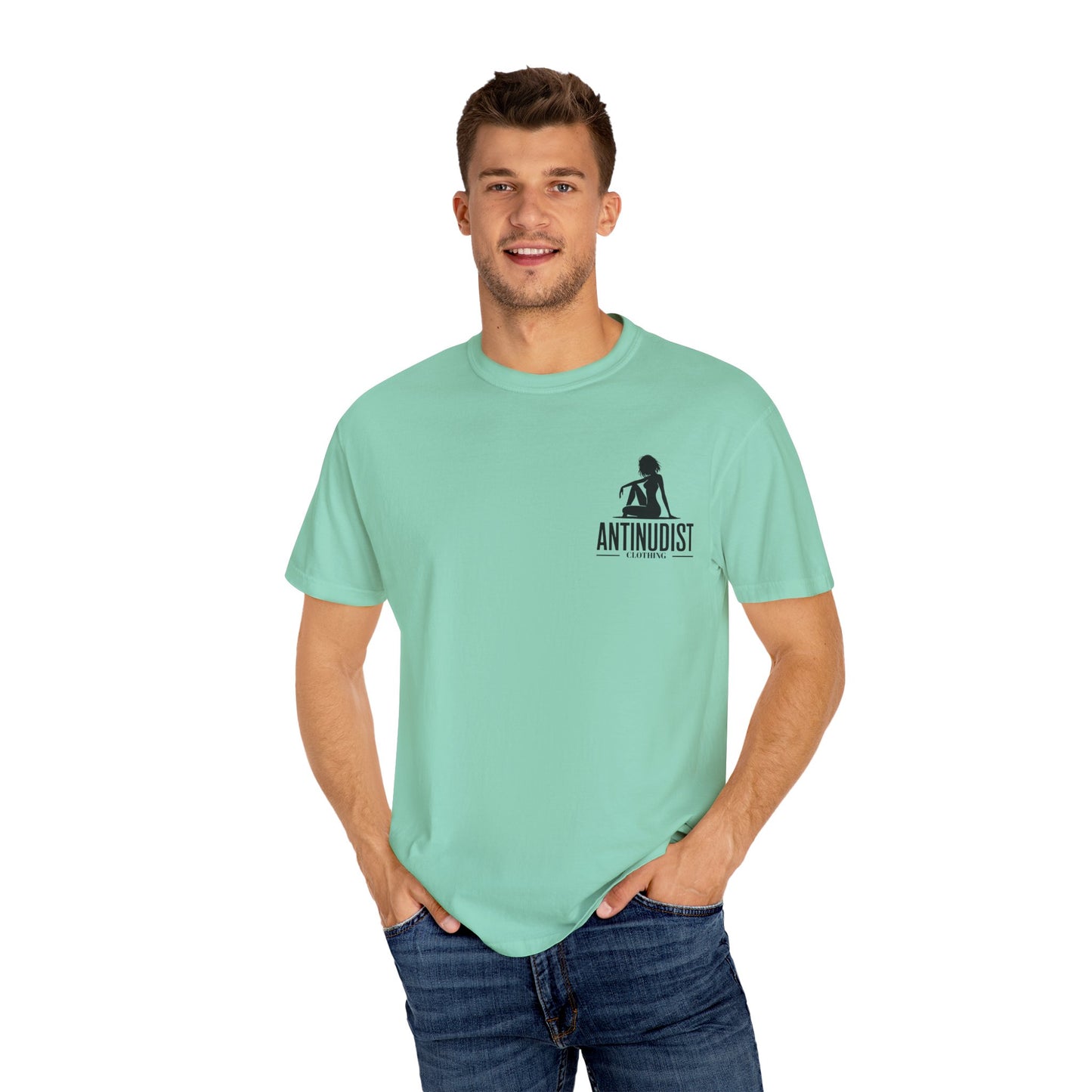 'BEING COVERED NEVER MEANT BEING QUIET" Anti-Nudist Tee