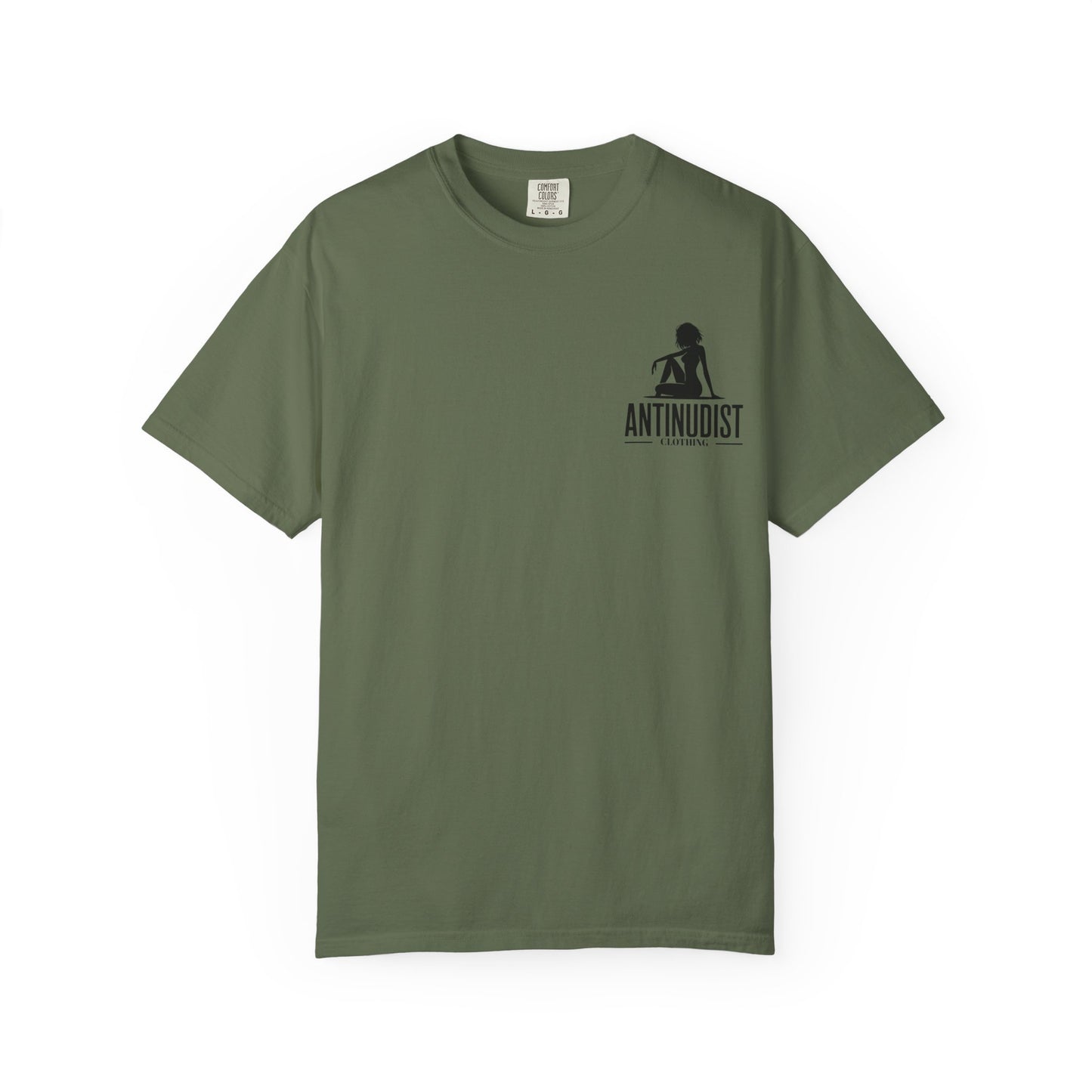 'BEING COVERED NEVER MEANT BEING QUIET" Anti-Nudist Tee