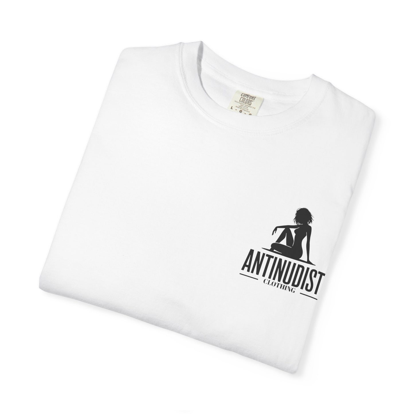 'BEING COVERED NEVER MEANT BEING QUIET" Anti-Nudist Tee