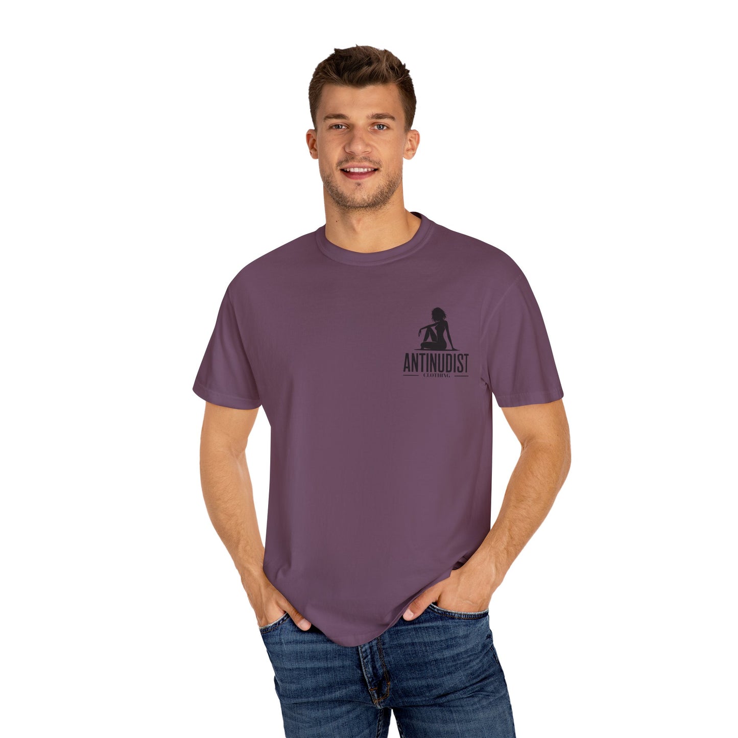 'BEING COVERED NEVER MEANT BEING QUIET" Anti-Nudist Tee