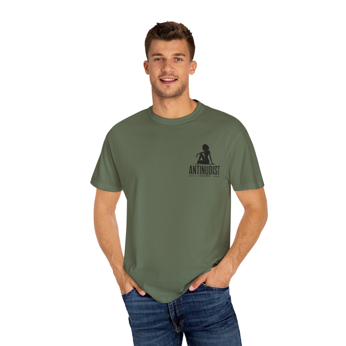 'BEING COVERED NEVER MEANT BEING QUIET" Anti-Nudist Tee