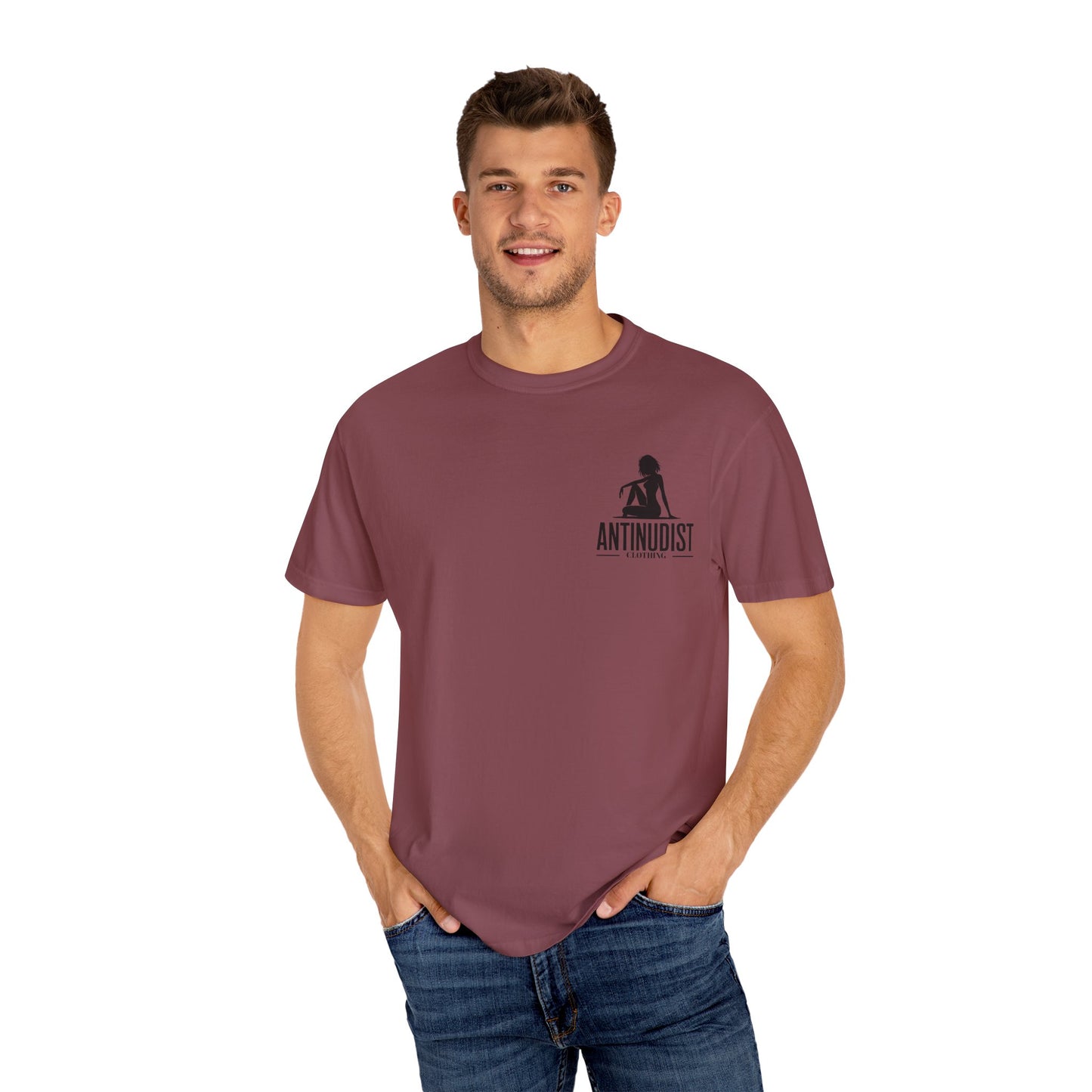 'BEING COVERED NEVER MEANT BEING QUIET" Anti-Nudist Tee