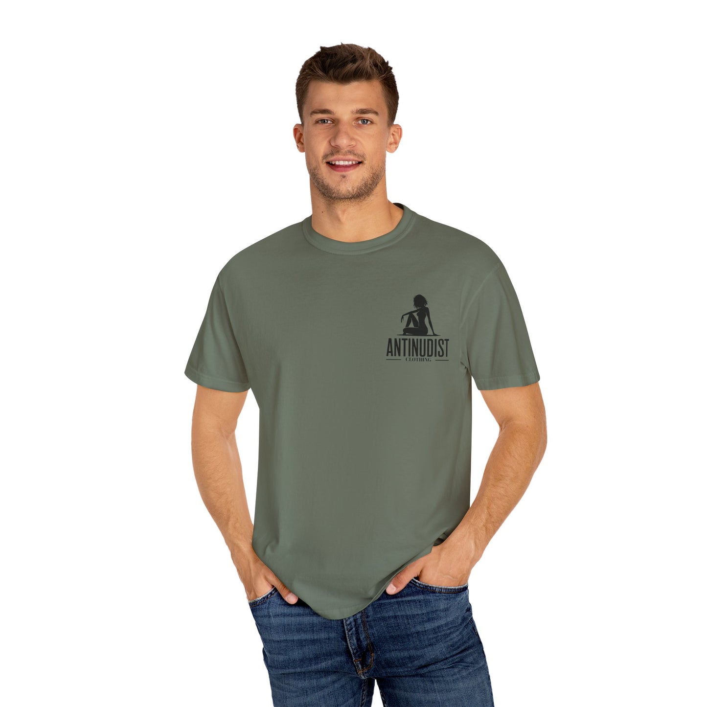 'BEING COVERED NEVER MEANT BEING QUIET" Anti-Nudist Tee