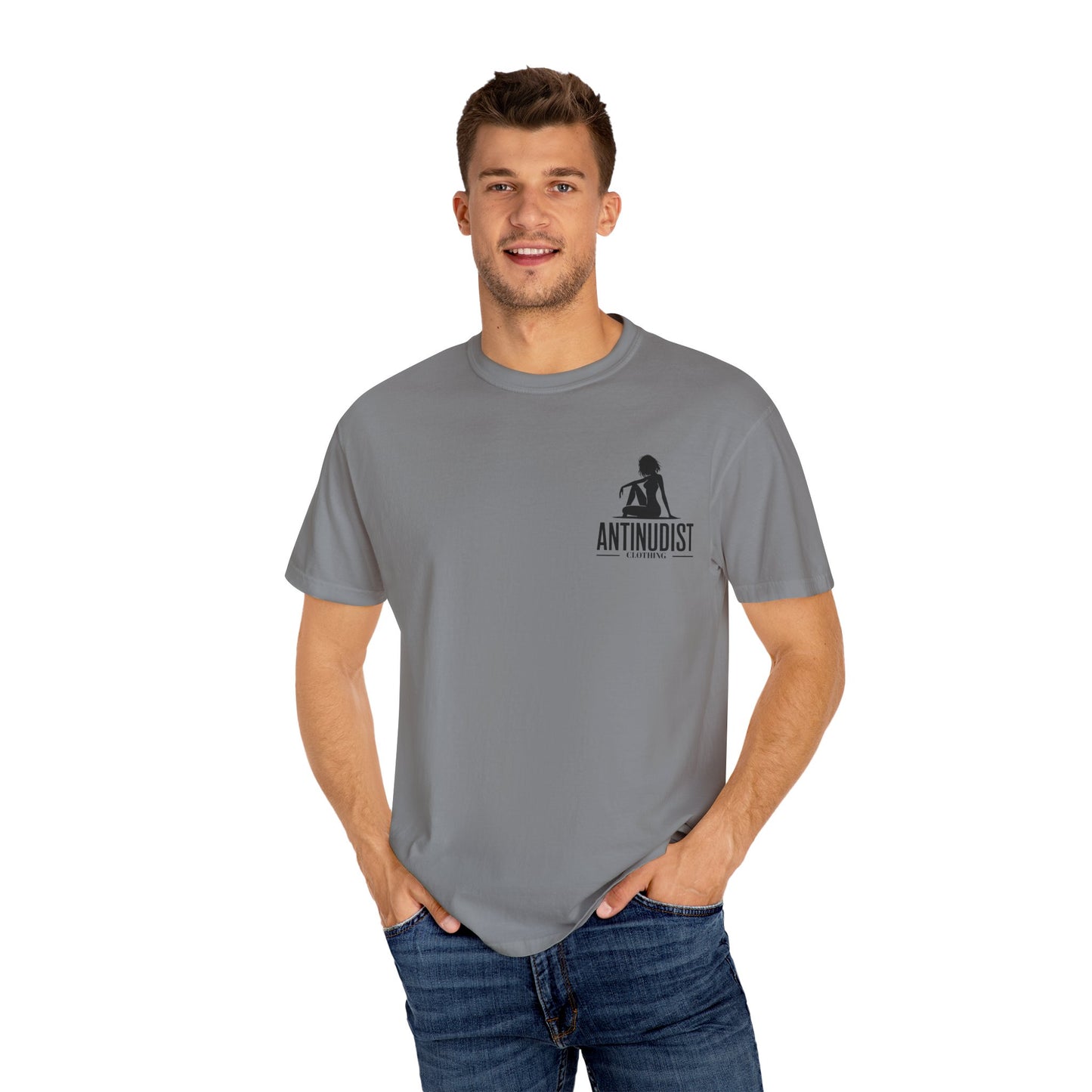 'BEING COVERED NEVER MEANT BEING QUIET" Anti-Nudist Tee