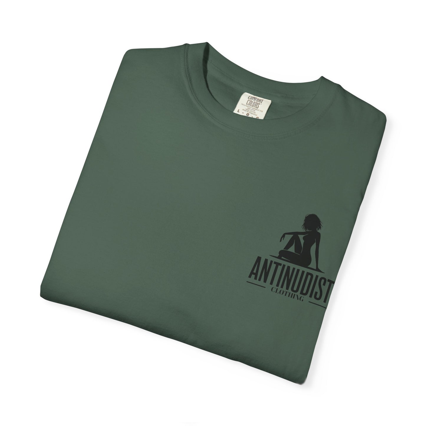 'BEING COVERED NEVER MEANT BEING QUIET" Anti-Nudist Tee