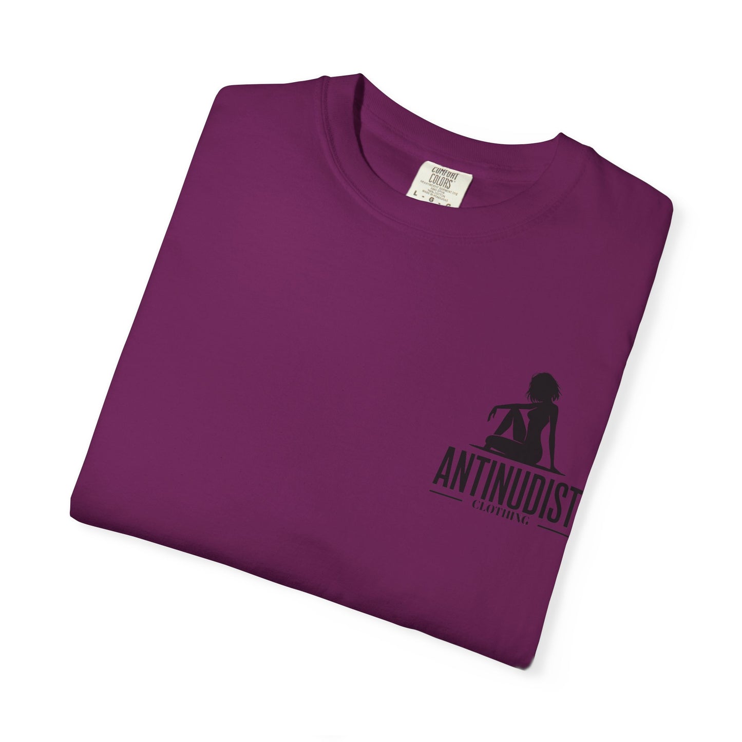 'BEING COVERED NEVER MEANT BEING QUIET" Anti-Nudist Tee