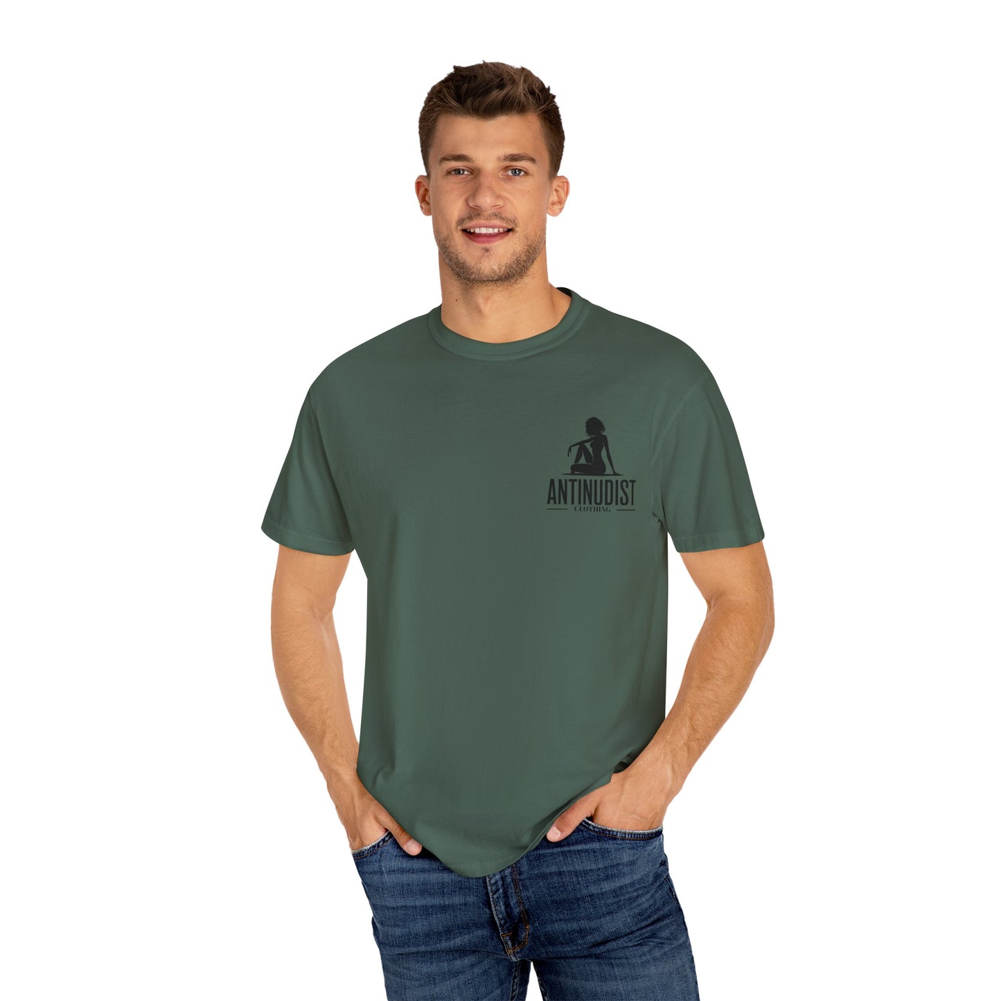 'BEING COVERED NEVER MEANT BEING QUIET" Anti-Nudist Tee