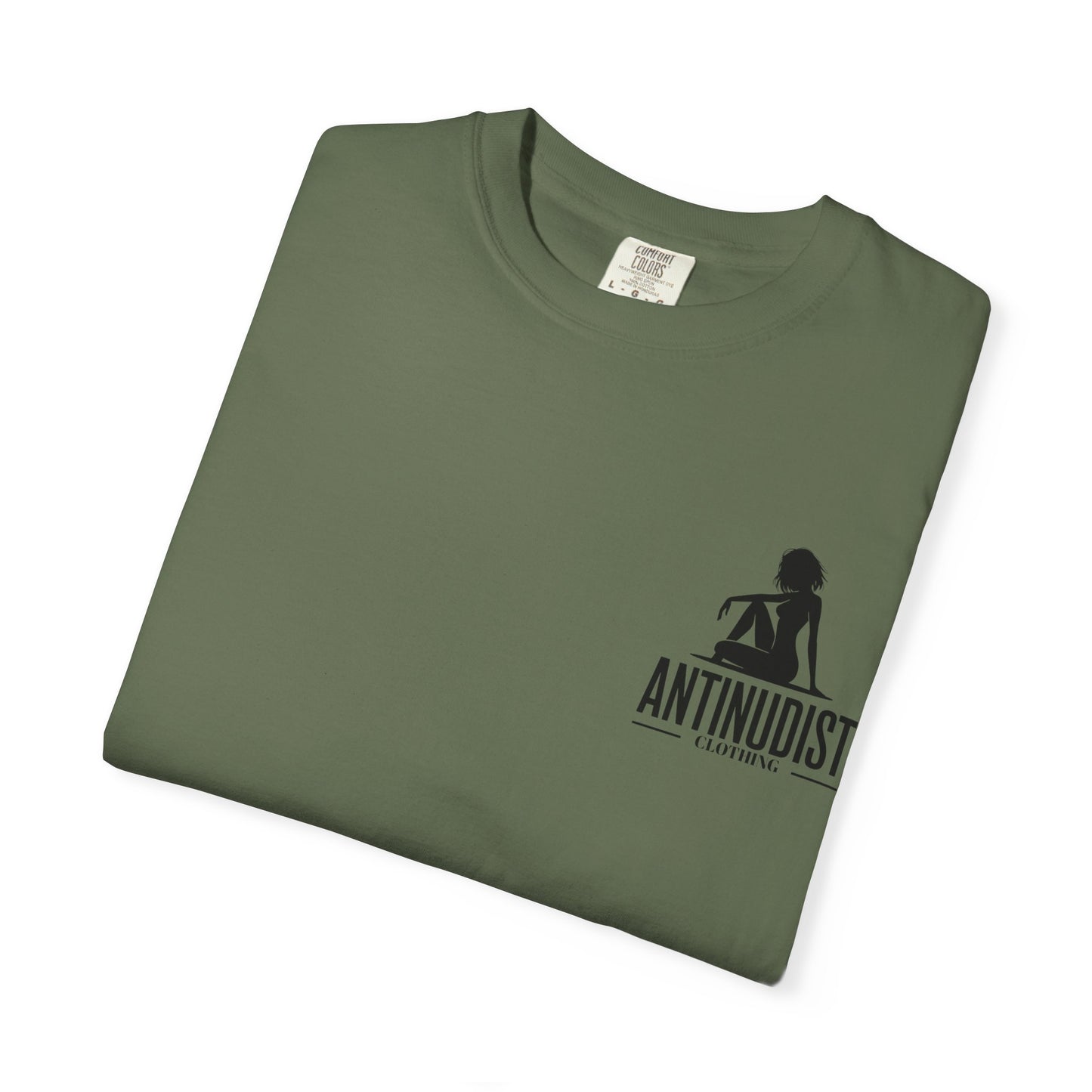 'BEING COVERED NEVER MEANT BEING QUIET" Anti-Nudist Tee