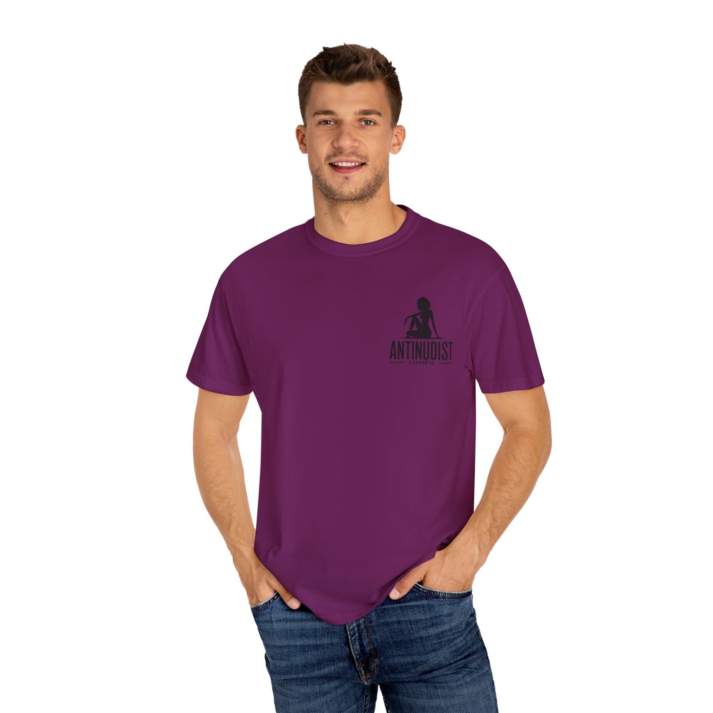 'BEING COVERED NEVER MEANT BEING QUIET" Anti-Nudist Tee